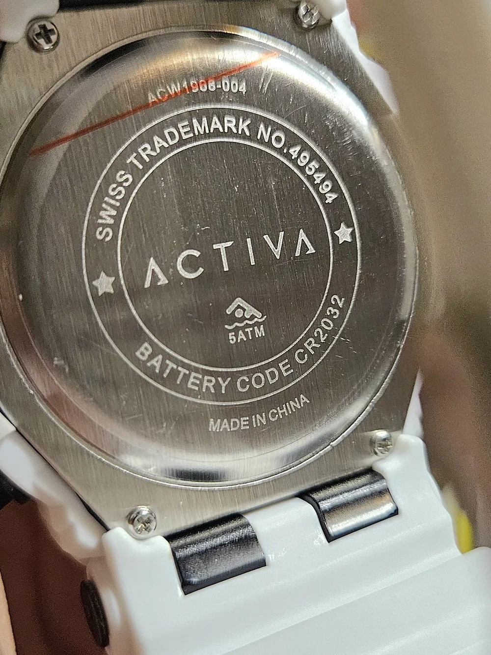 NIB Activa x Invicta Kadron Digital Men's Sport Watch - White 53mm
